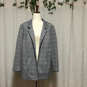 Vintage black and white blazer jacket